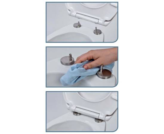 SchÜtte capac de toaletă duroplast „white”, în formă de d, 6 image