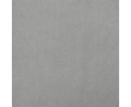 Pat de câini, gri deschis, 100x50x21 cm, catifea, 6 image