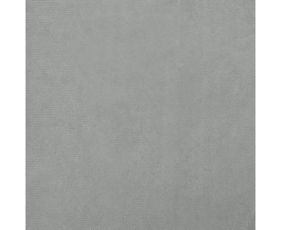 Pat de câini, gri deschis, 100x54x33 cm, catifea, 6 image