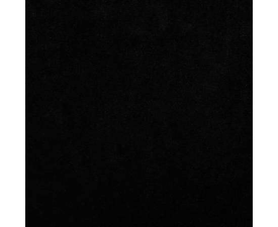 Pat de câini, negru, 100x50x21 cm, catifea, 6 image