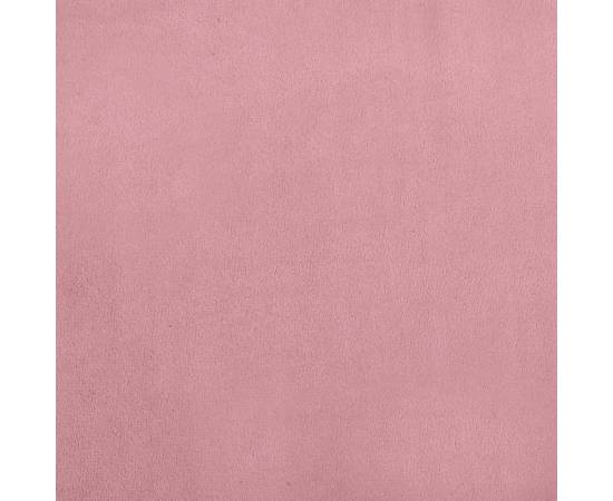 Pat de câini, roz, 100x50x21 cm, catifea, 6 image