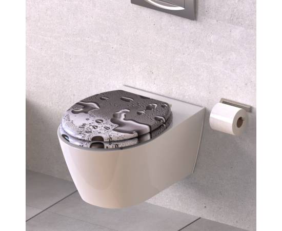 SchÜtte scaun de toaletă cu închidere silențioasă "grey steel"