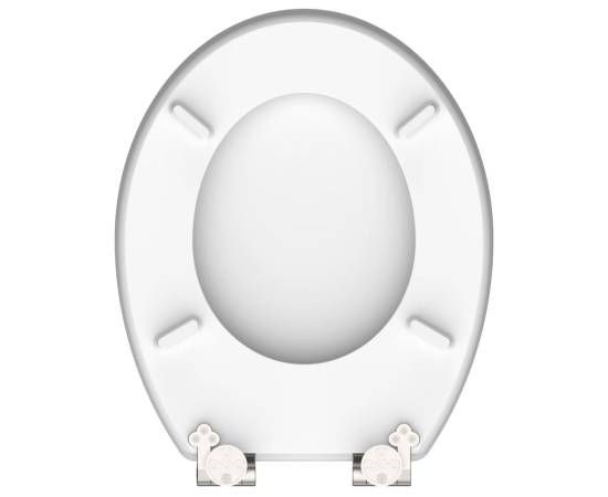 SchÜtte scaun toaletă grey steel închidere silențioasă extralucios mdf, 4 image