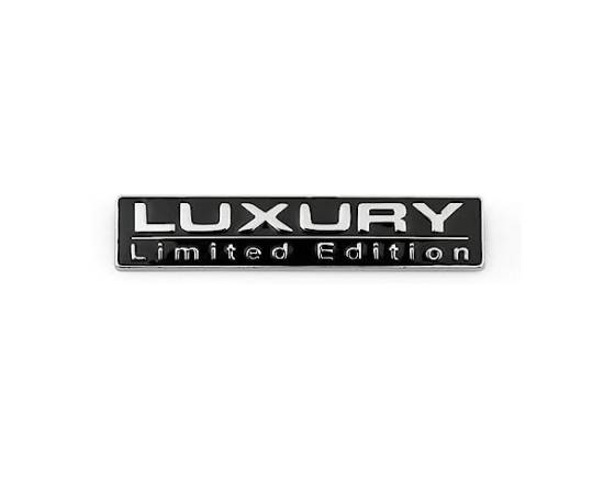 Emblema auto metalica LUXURY, reliefata 3D, dimensiune 7,5 x 1,5 cm, 3 image