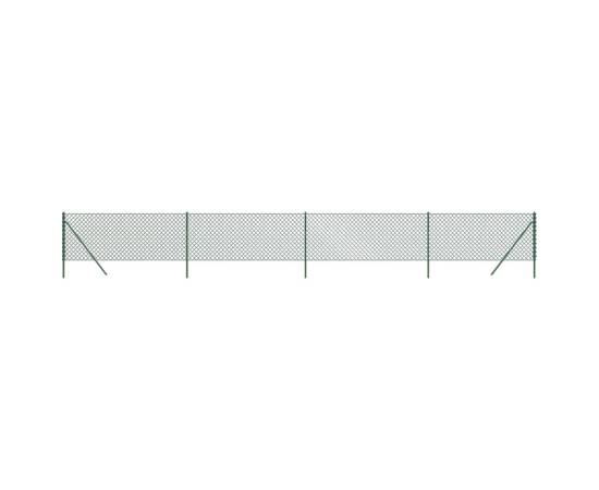 Gard de plasă de sârmă, verde, 1x10 m, 2 image