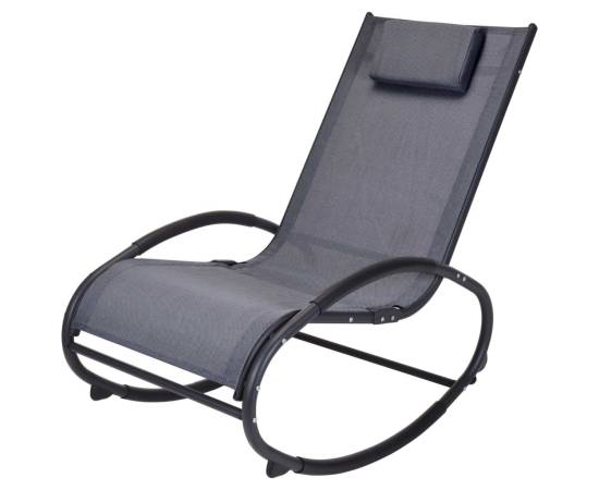 Progarden scaun balansoar, gri închis, 2 image