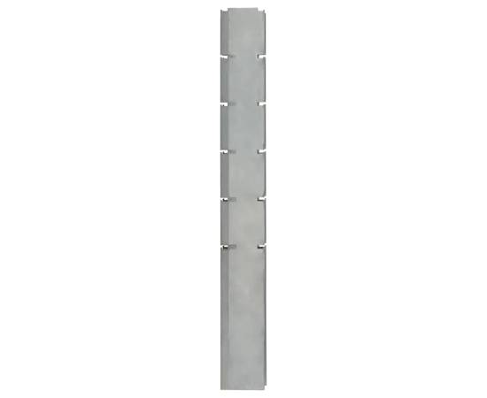 Stâlpi de gard de grădină 30 buc. argintiu 160 cm oțel, 4 image