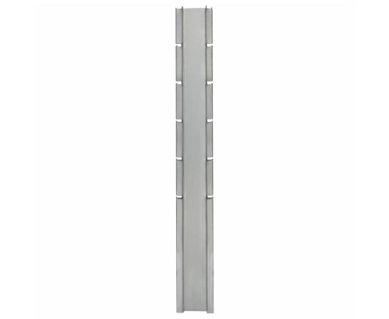 Stâlpi de gard de grădină 30 buc. argintiu 160 cm oțel, 5 image