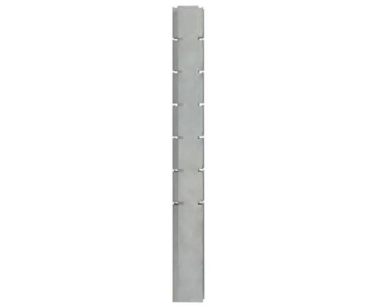 Stâlpi de gard de grădină 30 buc. argintiu 180 cm oțel, 4 image