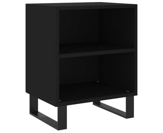 Noptiere, 2 buc., negru, 40x30x50 cm, lemn compozit, 4 image