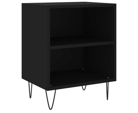 Noptiere, 2 buc., negru, 40x30x50 cm, lemn compozit, 4 image