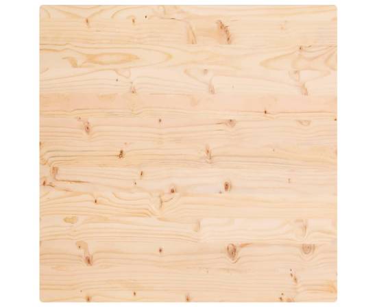 Blat de masă, 80x80x2,5 cm, lemn masiv de pin, pătrat, 4 image