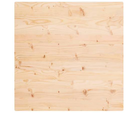 Blat de masă, 90x90x2,5 cm, lemn masiv de pin, pătrat, 4 image