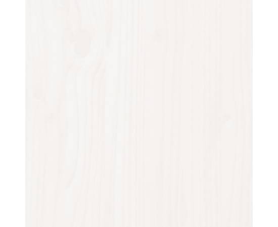 Blat de masă, alb, 60x30x2,5 cm, lemn masiv de pin, oval, 6 image