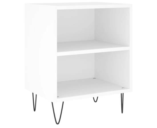 Noptiere, 2 buc, alb, 40x30x50 cm, lemn compozit, 4 image