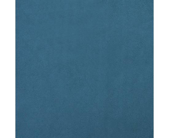 Pat de câini, albastru, 90x53x30 cm, catifea, 6 image