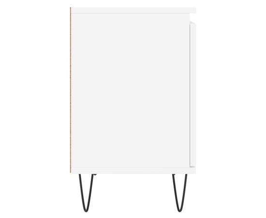 Noptieră, alb, 40x30x50 cm, lemn compozit, 7 image