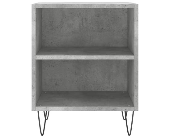 Noptiere, 2 buc., gri beton, 40x30x50 cm, lemn compozit, 5 image
