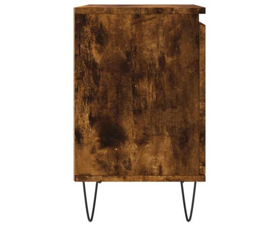 Noptiere, 2 buc., stejar fumuriu, 40x30x50 cm, lemn compozit, 7 image