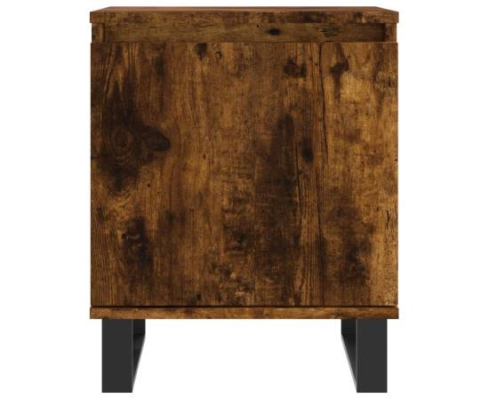 Noptiere, 2 buc., stejar fumuriu, 40x30x50 cm, lemn compozit, 5 image