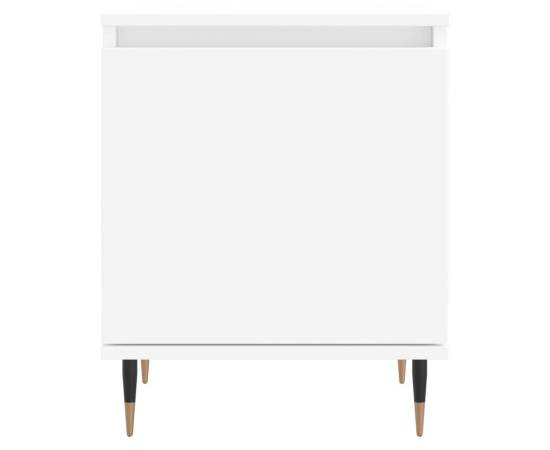 Noptiere, 2 buc, alb, 40x30x50 cm, lemn compozit, 5 image