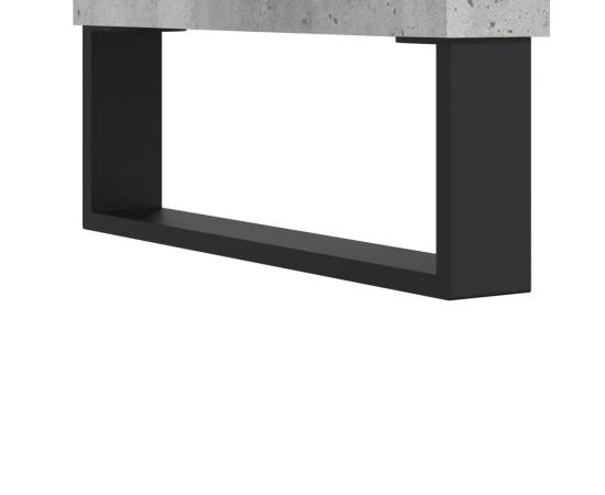 Noptiere, 2 buc., gri beton, 40x35x69 cm, lemn compozit, 9 image