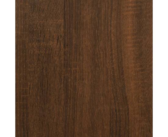 Noptiere, 2 buc., stejar maro, 40x35x69 cm, lemn compozit, 10 image