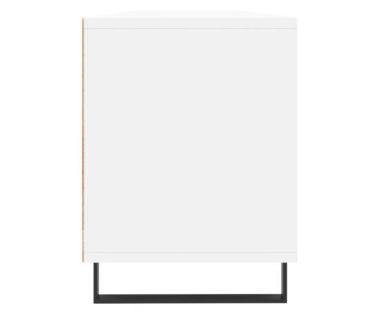Comodă tv, alb, 150x30x44,5 cm, lemn prelucrat, 7 image