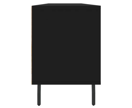 Comodă tv, negru, 150x30x44,5 cm, lemn prelucrat, 7 image