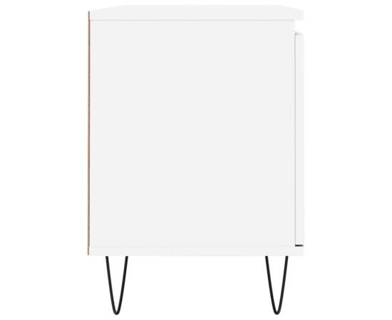Comodă tv, alb, 104x35x50 cm, lemn compozit, 7 image