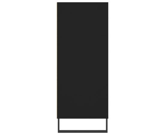 Dulap înalt, negru, 57x35x90 cm, lemn compozit, 5 image