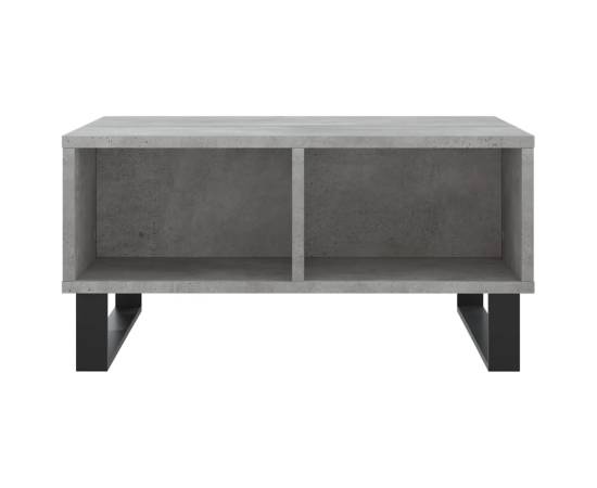 Masă de cafea, gri beton, 60x60x30 cm, lemn compozit, 4 image
