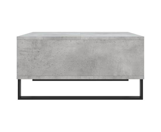 Masă de cafea, gri beton, 60x60x30 cm, lemn compozit, 5 image