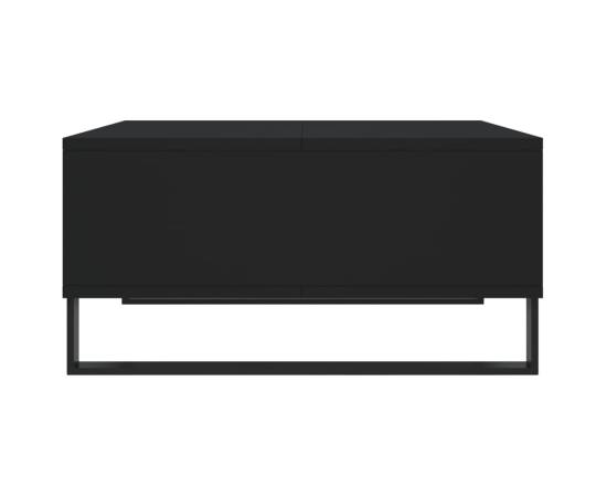 Masă de cafea, negru, 60x60x30 cm, lemn compozit, 5 image