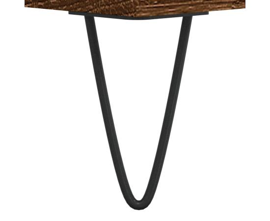 Masă de cafea, stejar maro, 60x60x30 cm, lemn compozit, 7 image