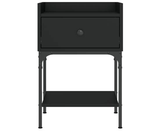 Noptiere, 2 buc., negru, 40,5x31x60 cm, lemn compozit, 6 image