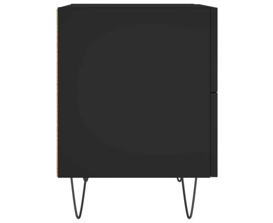 Noptieră, negru, 40x35x47,5 cm, lemn compozit, 7 image