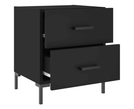 Noptiere, 2 buc., negru, 40x35x47,5 cm, lemn compozit, 8 image