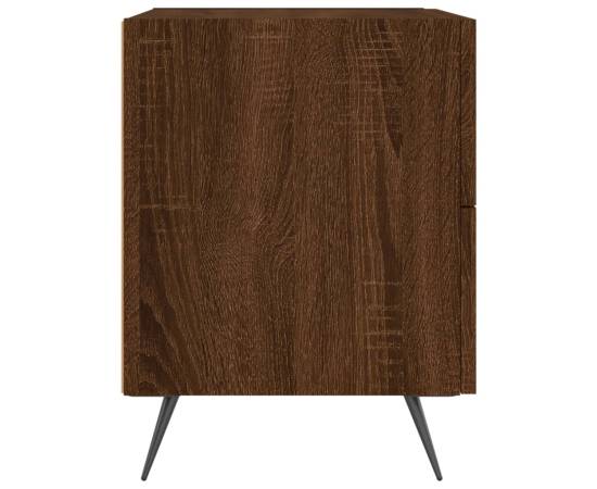 Noptiere, 2 buc., stejar maro, 40x35x47,5 cm, lemn compozit, 7 image