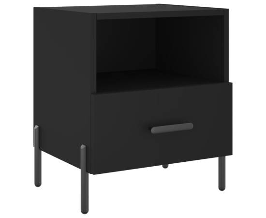Noptieră, negru, 40x35x47,5 cm, lemn compozit, 2 image