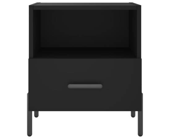 Noptieră, negru, 40x35x47,5 cm, lemn compozit, 4 image