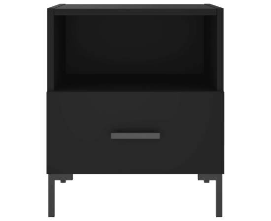 Noptieră, negru, 40x35x47,5 cm, lemn compozit, 4 image