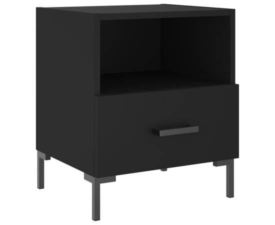 Noptieră, negru, 40x35x47,5 cm, lemn compozit, 2 image