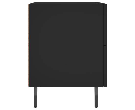 Noptiere, 2 buc., negru, 40x35x47,5 cm, lemn compozit, 7 image