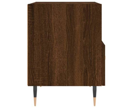 Noptiere, 2 buc., stejar maro, 40x35x47,5 cm, lemn compozit, 8 image