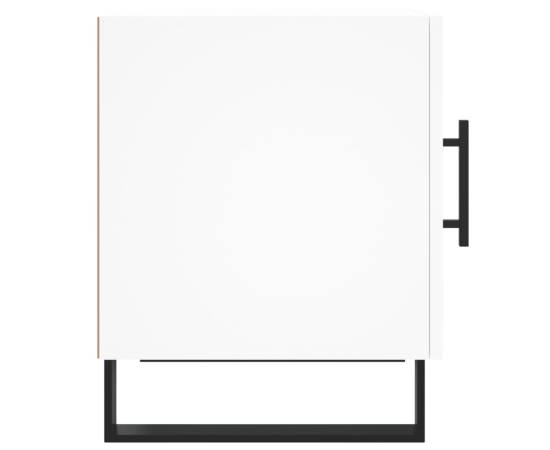 Noptieră, alb, 40x40x50 cm, lemn compozit, 7 image
