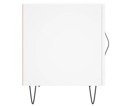 Noptieră, alb, 40x40x50 cm, lemn compozit, 7 image