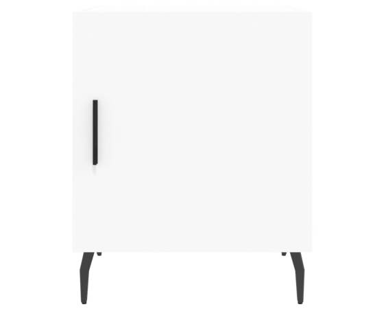 Noptieră, alb, 40x40x50 cm, lemn compozit, 6 image