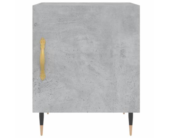Noptieră, gri beton, 40x40x50 cm, lemn compozit, 4 image