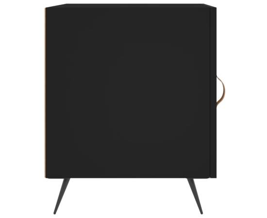 Noptieră, negru, 40x40x50 cm, lemn compozit, 5 image